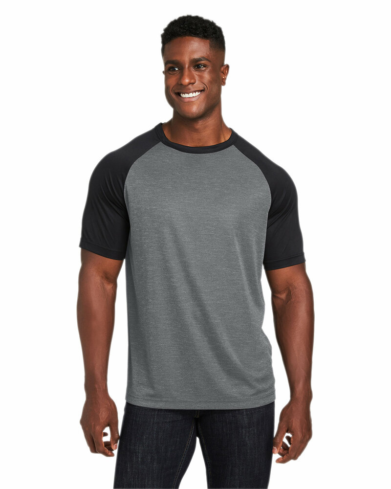 Team 365 TT62 Unisex Zone Colorblock Raglan T-Shirt Front Fullsize"