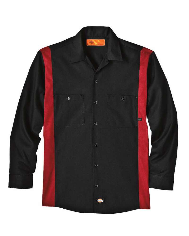 dickies ll524 unisex industrial color block long-sleeve shirt Front Fullsize