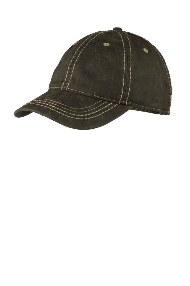 Port Authority C924 Pigment Print Distressed Cap Front Fullsize"