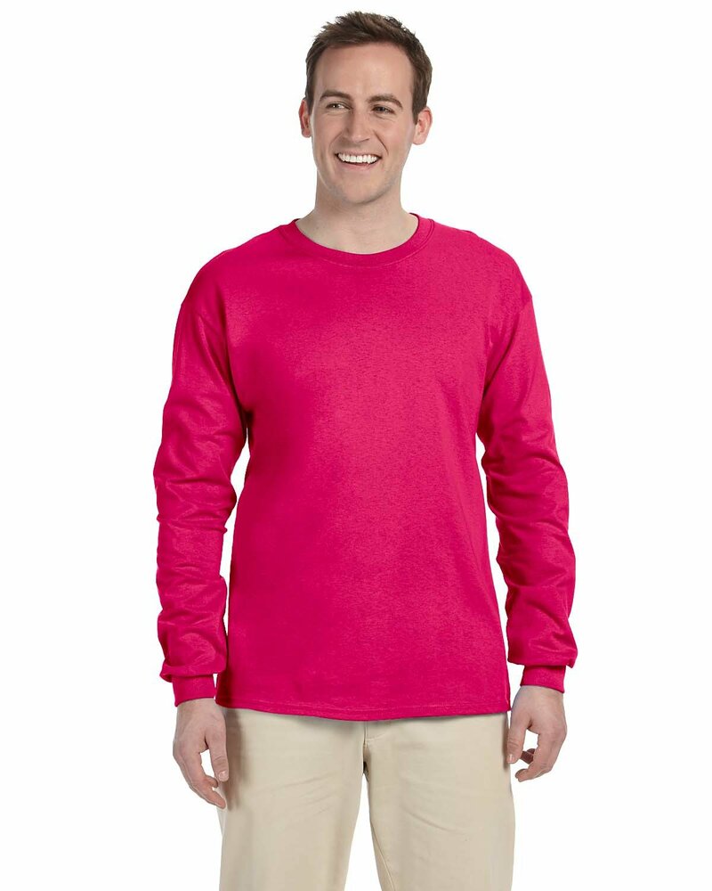 fruit of the loom 4930 hd cotton ™ 100% cotton long sleeve t-shirt Front Fullsize