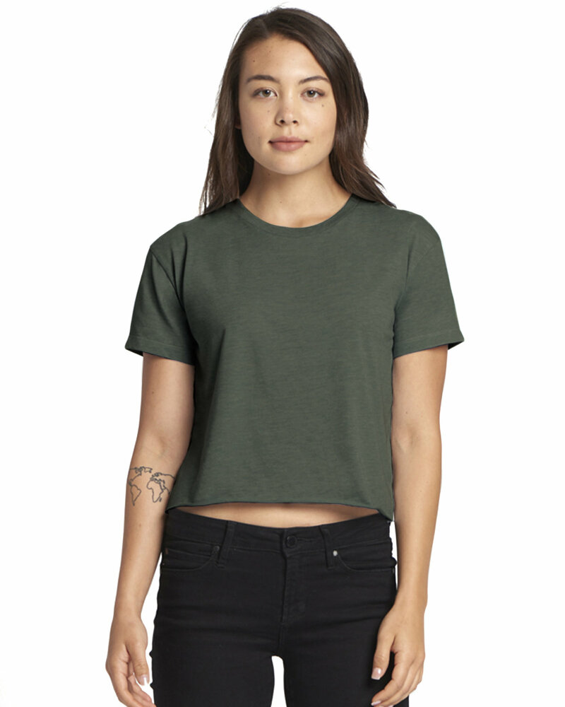 Next Level N5080 Ladies' Festival Cali Crop T-Shirt Front Fullsize"