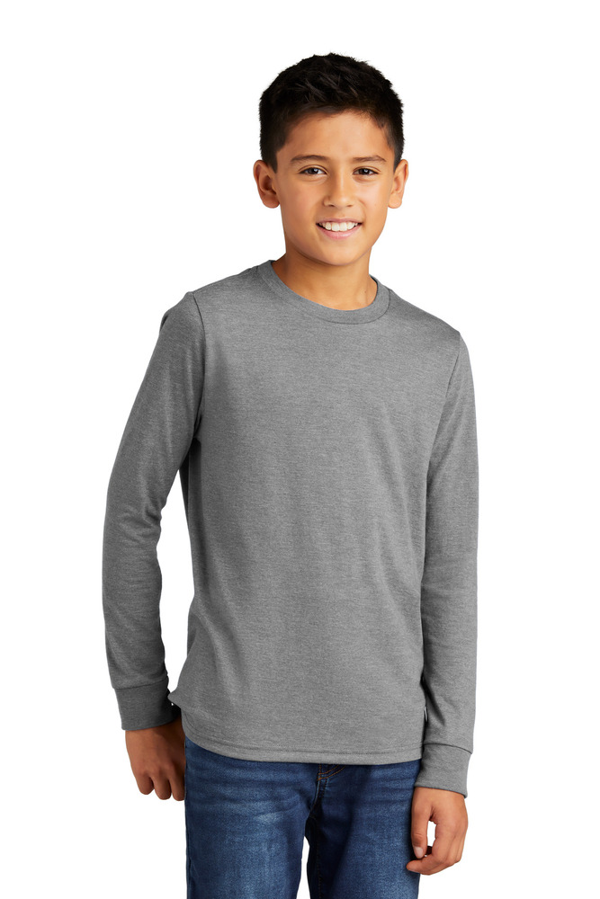 district dt132y youth perfect tri ® long sleeve tee Front Fullsize