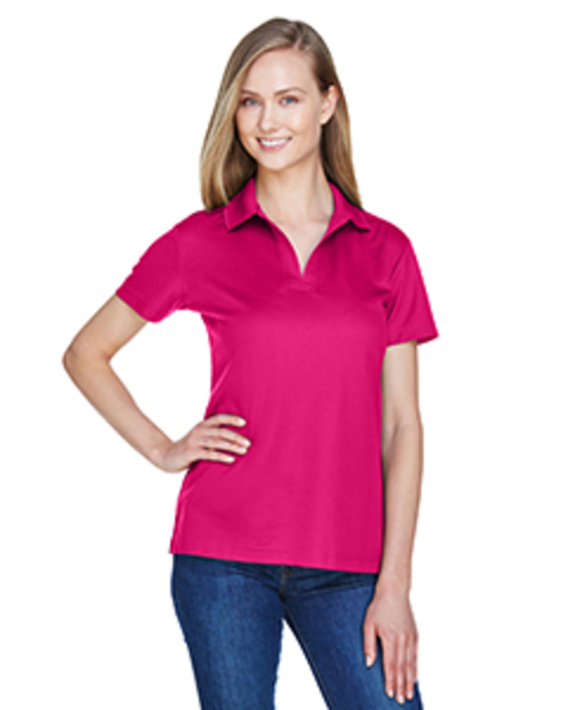 Devon & Jones DG20W CrownLux Performance™ Ladies' Plaited Polo Front Fullsize"