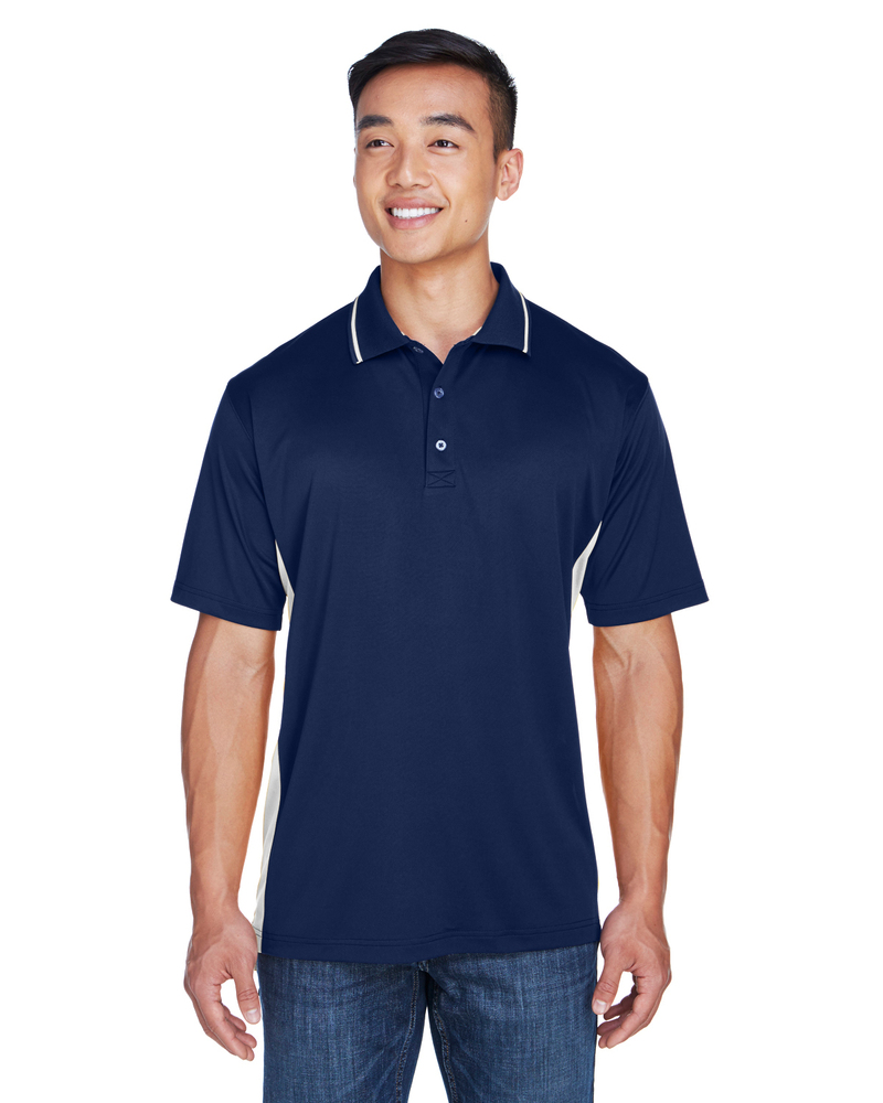 UltraClub 8406 Men's Cool & Dry Sport Two-Tone Polo Front Fullsize"