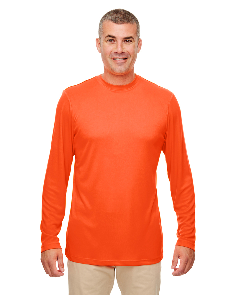 UltraClub 8622 Cool & Dry Sport Performance Long Sleeve T-Shirt Front Fullsize"
