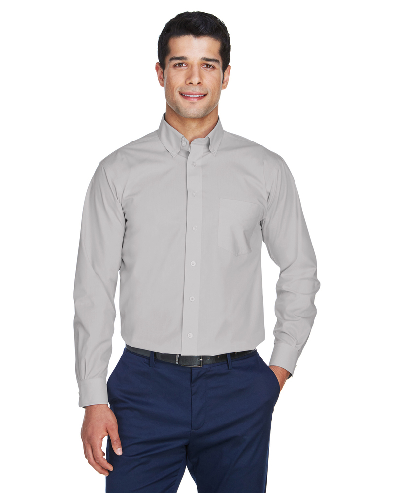 devon & jones d620 men's crown woven collection™ solid broadcloth Front Fullsize