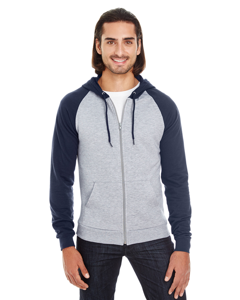 american apparel 5497w unisex california fleece zip hoodie Front Fullsize