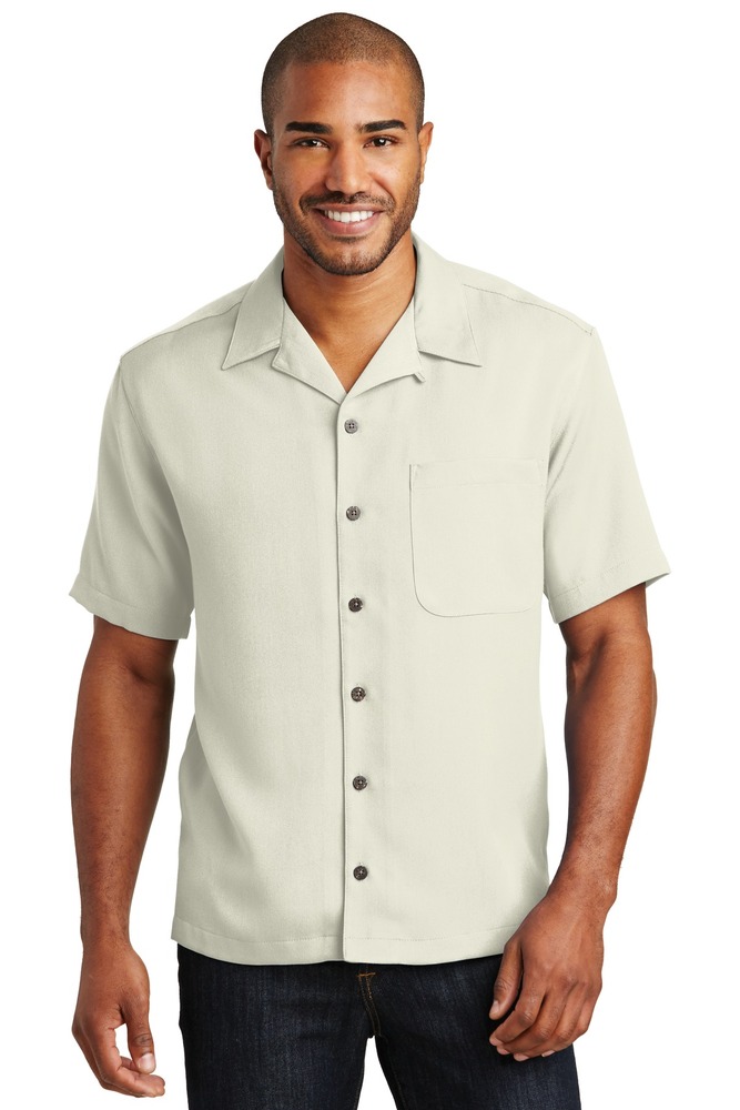 port authority s535 easy care camp shirt Front Fullsize