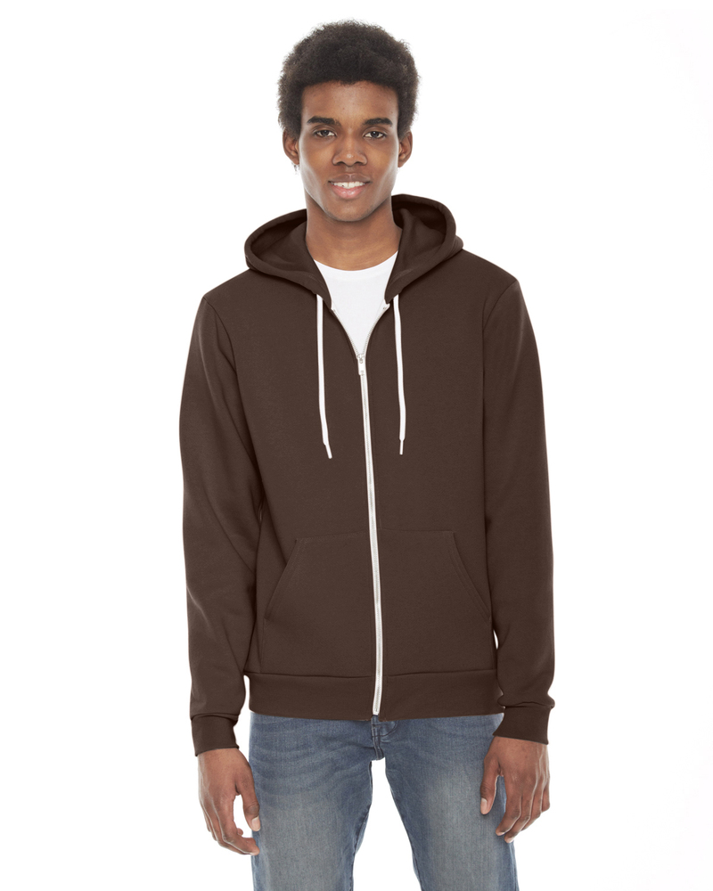 american apparel f497w flex fleece zip hoodie Front Fullsize