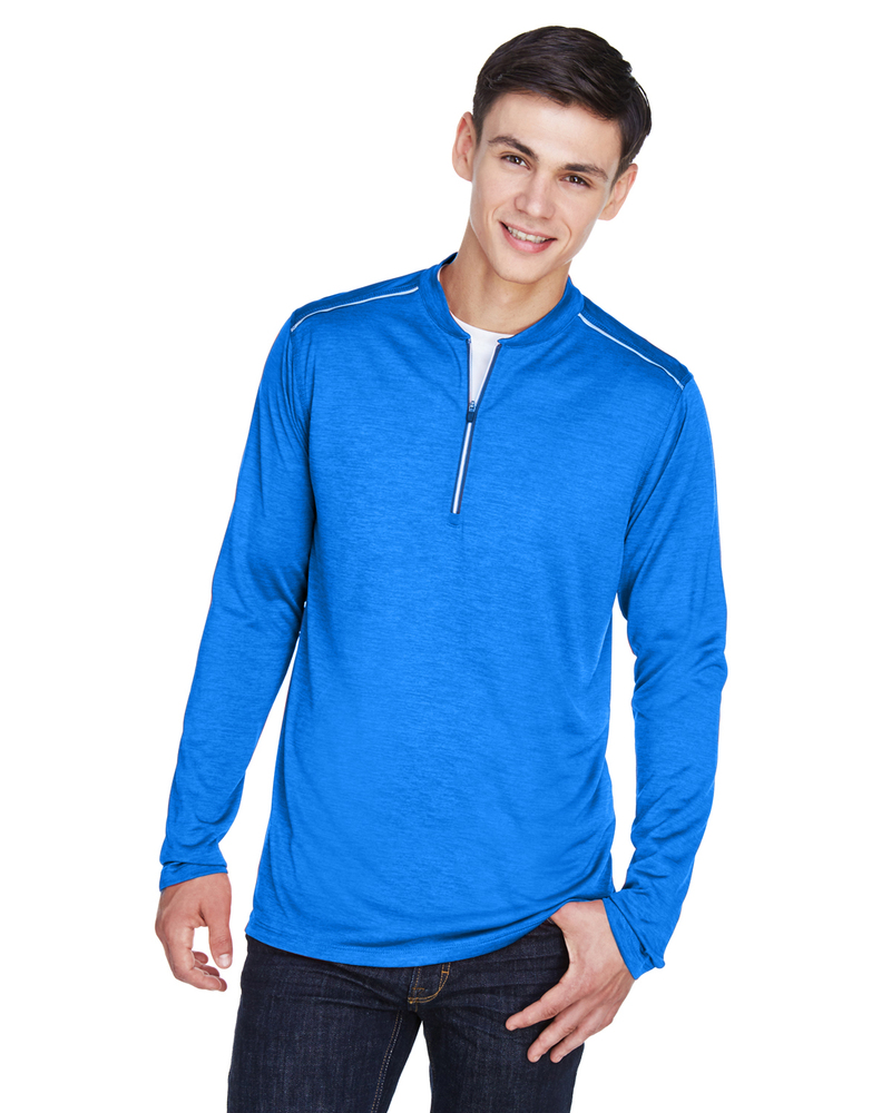 core365 ce401 men's kinetic performance quarter-zip Front Fullsize