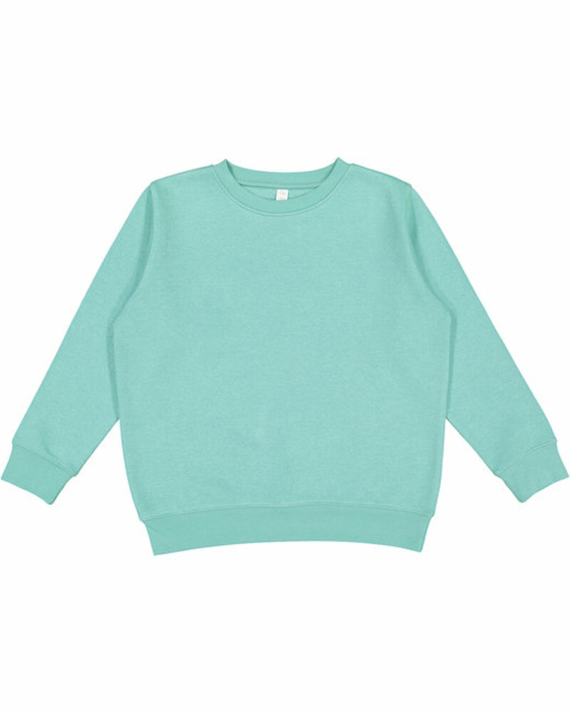 lat l2225 youth elevated fleece crew Front Fullsize