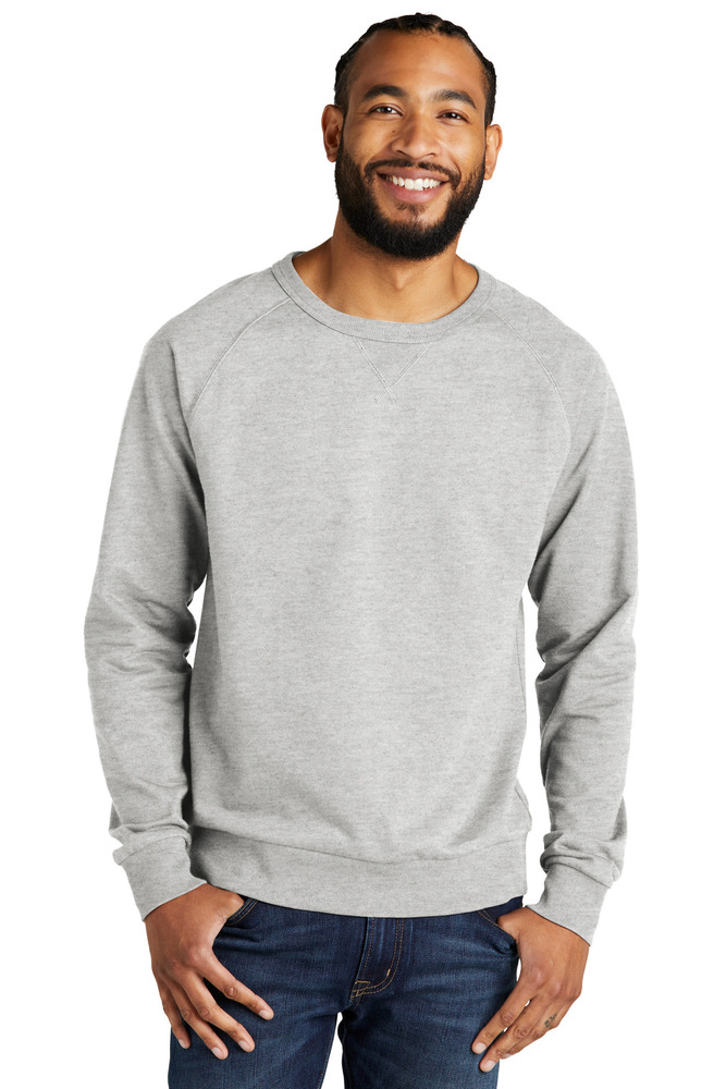 allmade al4004 unisex organic french terry crewneck sweatshirt Front Fullsize