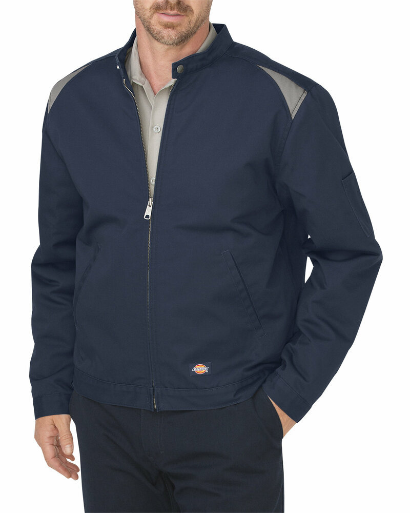 dickies lj605 unisex industrial insulated color block shop jacket Front Fullsize