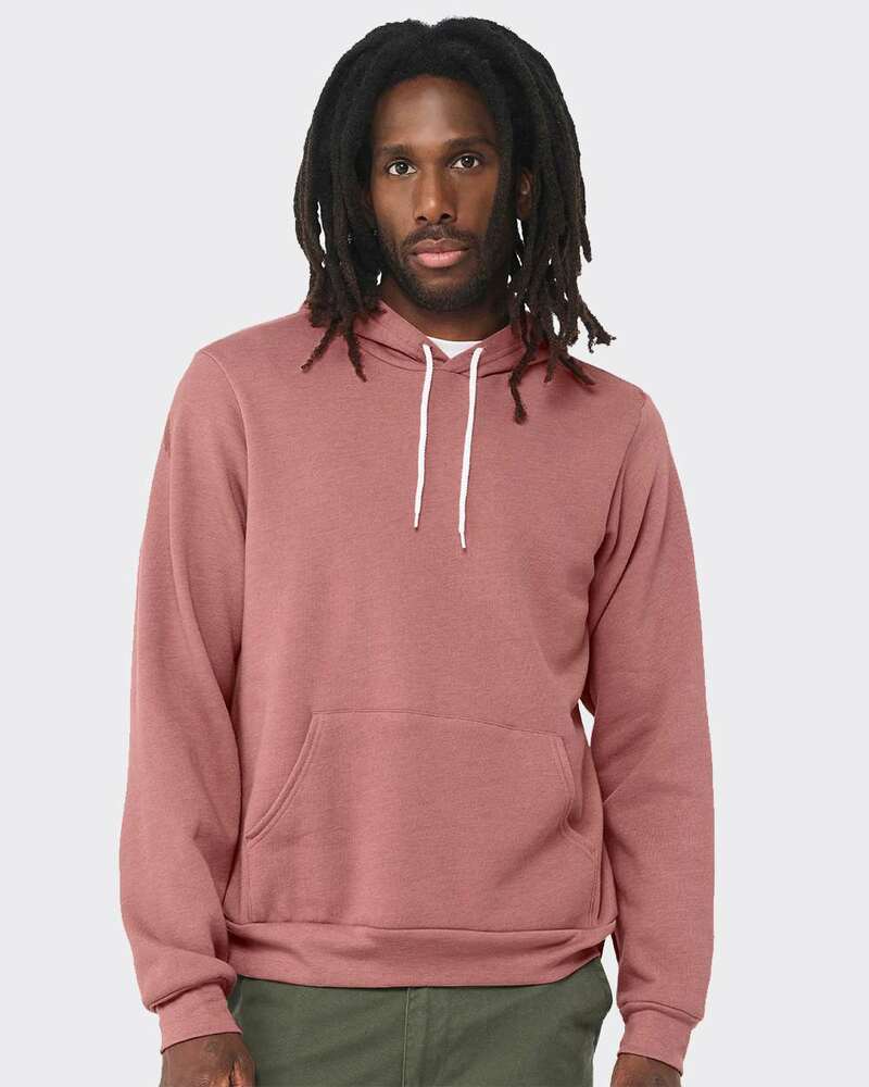 Bella + Canvas 3719 Unisex Sponge Fleece Pullover Hoodie Front Fullsize"