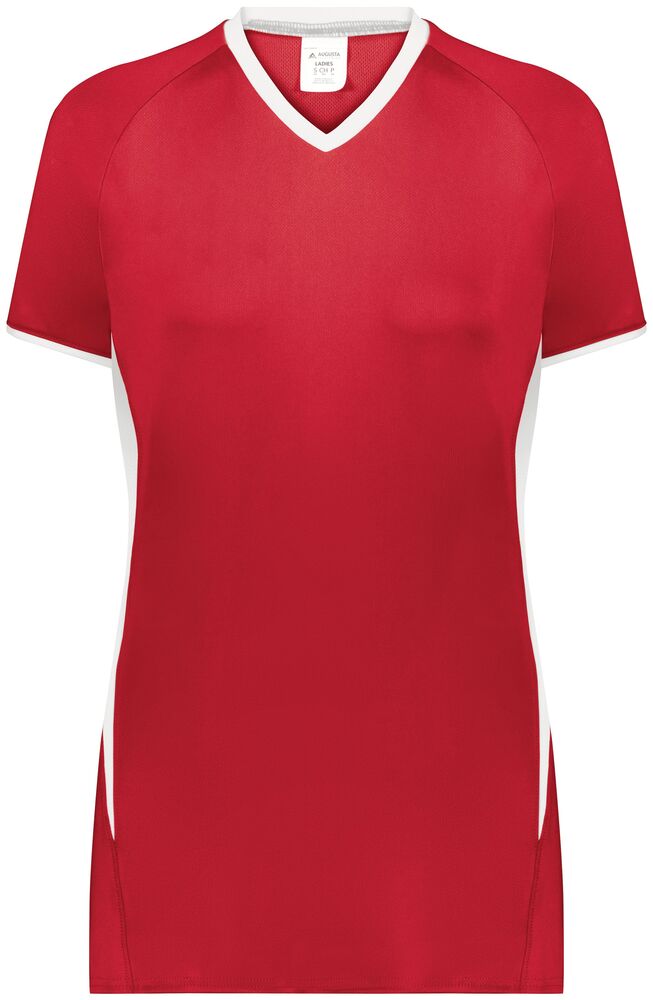 augusta sportswear 6915 ladies cutter+ v-neck jersey Front Fullsize