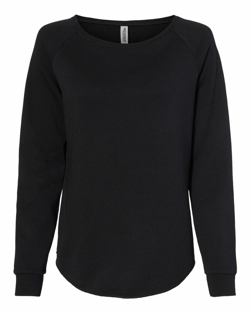 Independent Trading Co. Women's California Wave Wash Crewneck Sweatshirt - PRM2000, Soft Fleece, Unisex Fit