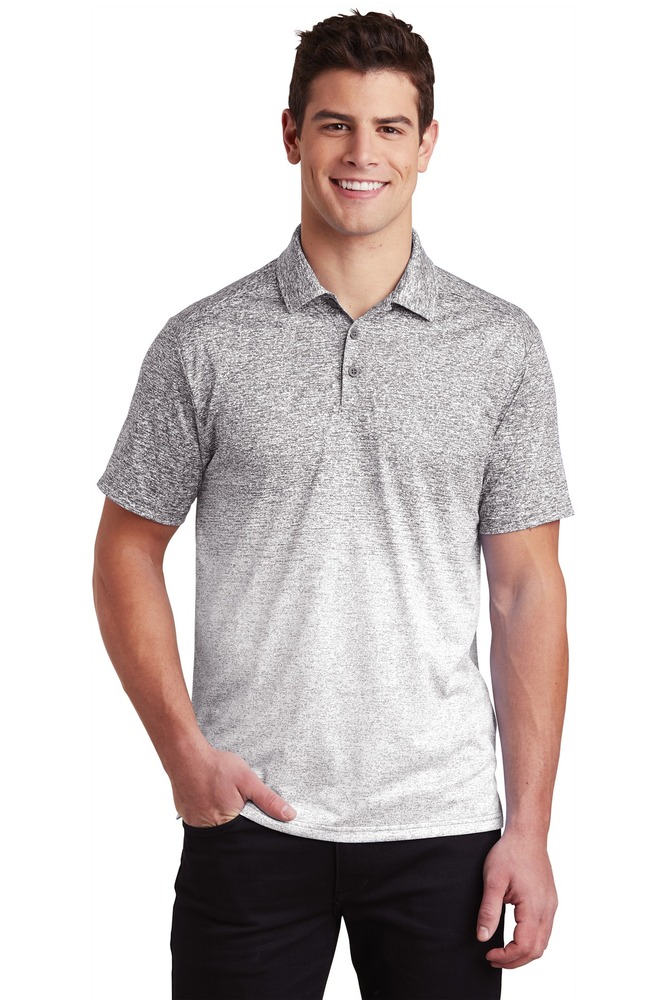 Sport-Tek ST671 Ombre Heather Polo Front Fullsize"