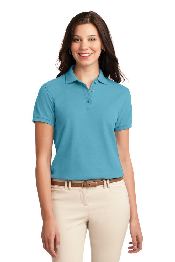 Port Authority L500 Ladies Silk Touch™ Polo Front Fullsize"