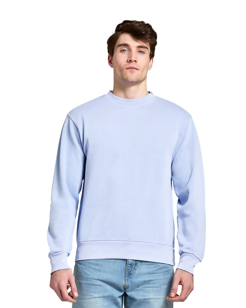 lane seven ls16004 unisex urban pigment-dyed crewneck sweatshirt Front Fullsize