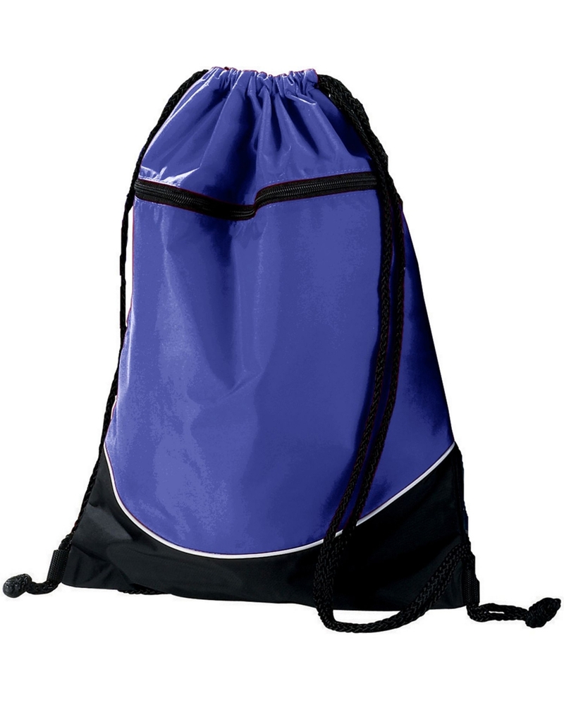 Augusta Sportswear 1920 Tri-Color Drawstring Backpack Front Fullsize"