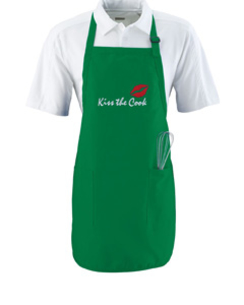 augusta sportswear 4350 full length apron with pockets Front Fullsize