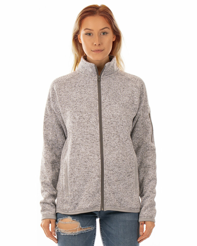 burnside 5901 ladies' sweater knit jacket Front Fullsize
