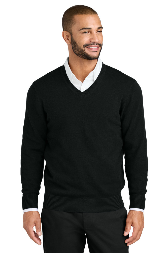 port authority sw2850 easy care v-neck sweater Front Fullsize