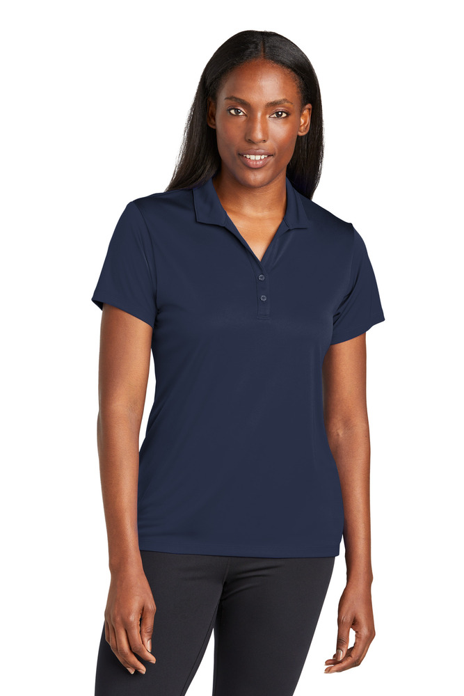 sport-tek lst725 ladies posicharge ® re-compete polo Front Fullsize