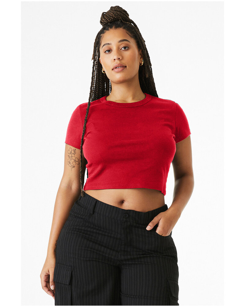 Bella + Canvas 1010BE Ladies' Micro Ribbed Baby Tee Front Fullsize"