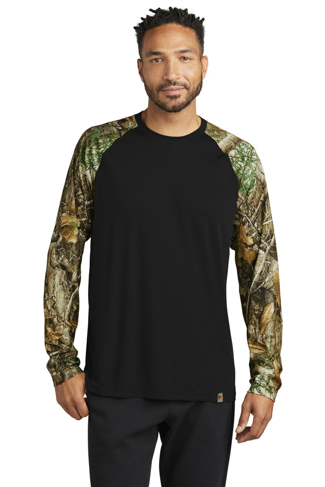 russell outdoors ru151ls realtree ® colorblock performance long sleeve tee Front Fullsize