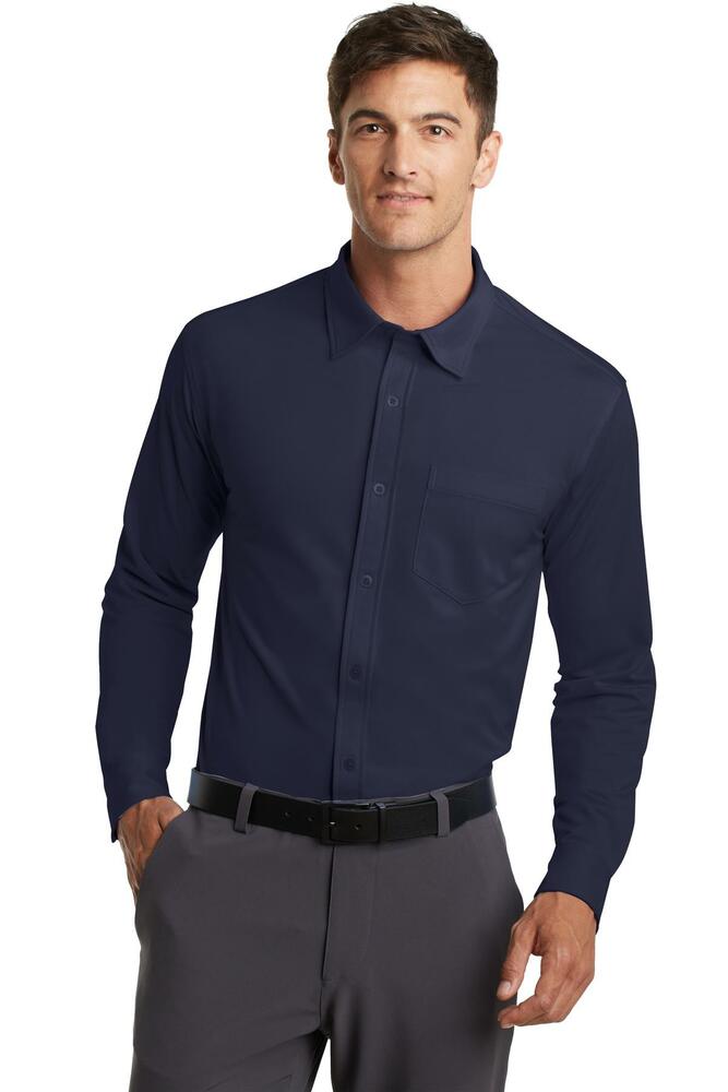 Port Authority K570 Dimension Knit Dress Shirt Front Fullsize"