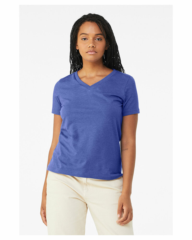 Bella + Canvas 6405 Ladies' Relaxed Jersey V-Neck T-Shirt Front Fullsize"