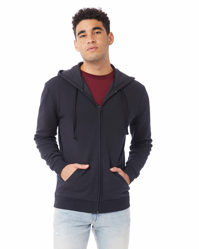 alternative 8805pf eco-cozy fleece zip hoodie Front Fullsize