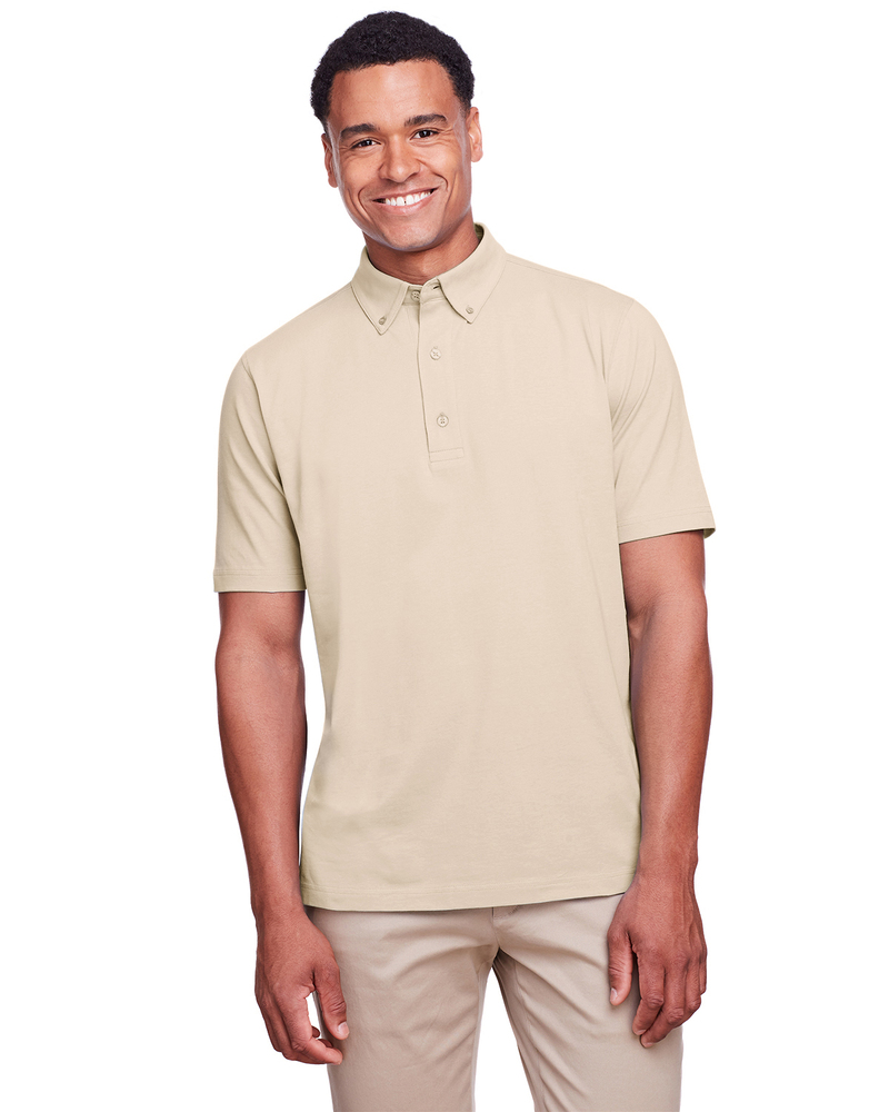 ultraclub uc105 men's lakeshore stretch cotton performance polo Front Fullsize