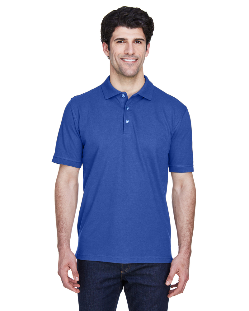 UltraClub 8535 Men's Classic Piqué Polo Front Fullsize"