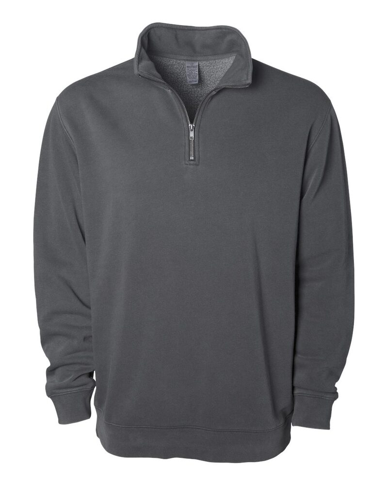 Independent Trading Co. PRM4600QZ Pigment-Dyed Quarter-Zip Pullover Front Fullsize"