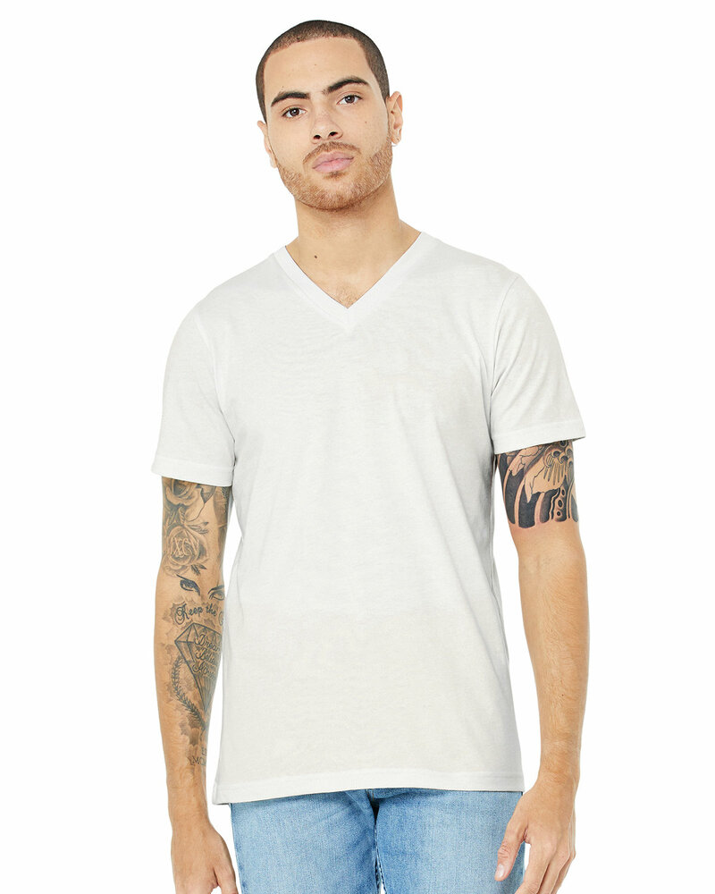 Bella + Canvas 3005 Unisex Jersey Short-Sleeve V-Neck T-Shirt Front Fullsize"