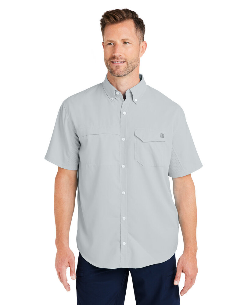 HUK H150171 Men's Tide Point Short Sleeve Shirt Front Fullsize"