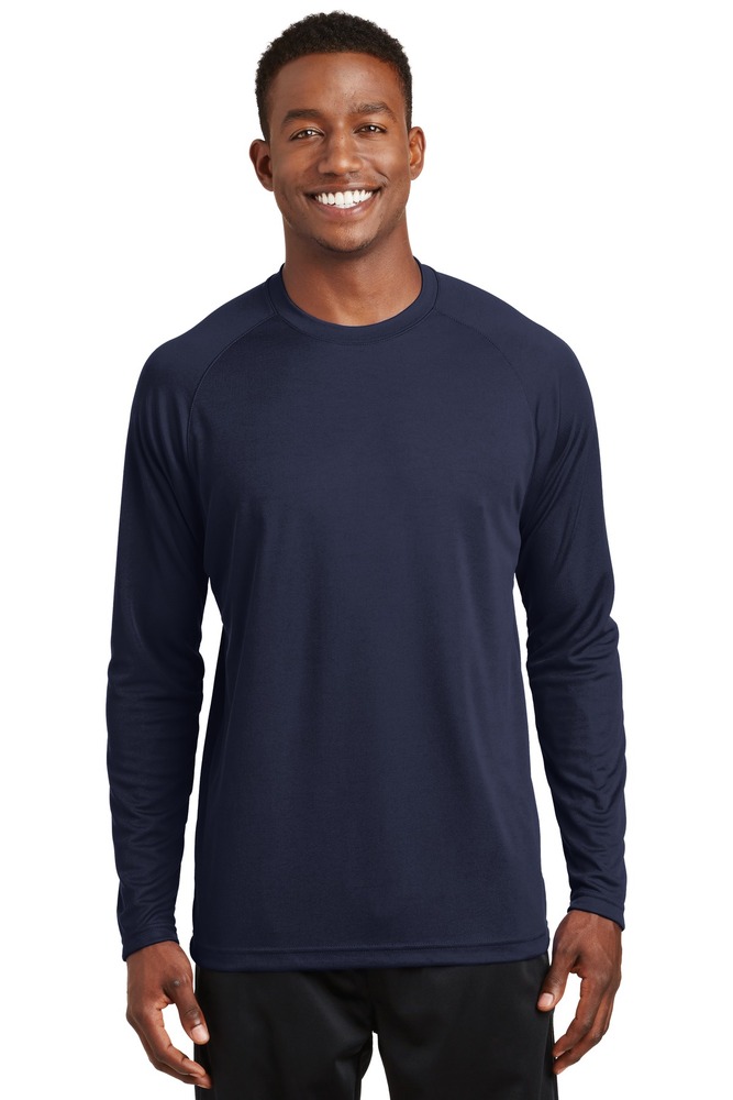 Sport-Tek T473LS Dry Zone ® Long Sleeve Raglan T-Shirt Front Fullsize"