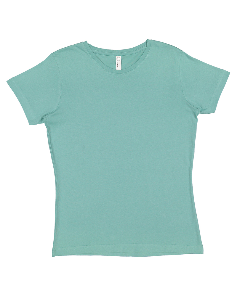 LAT 3516 Ladies Fine Jersey Tee Front Fullsize"