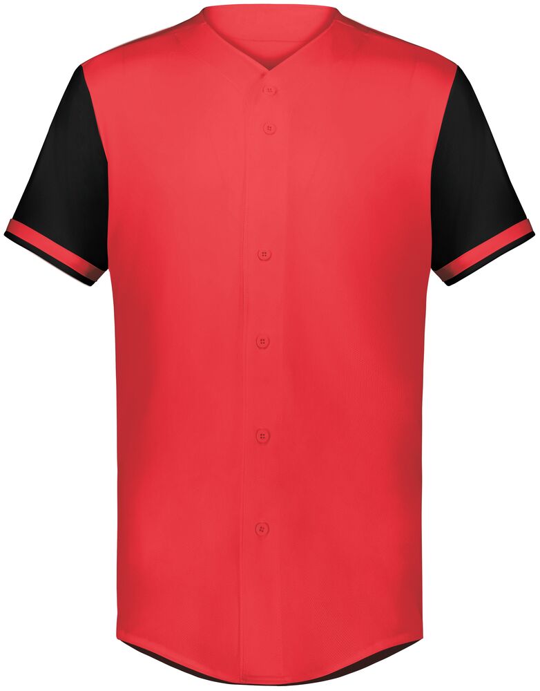 augusta sportswear 6910 youth cutter+ full button baseball jersey Front Fullsize