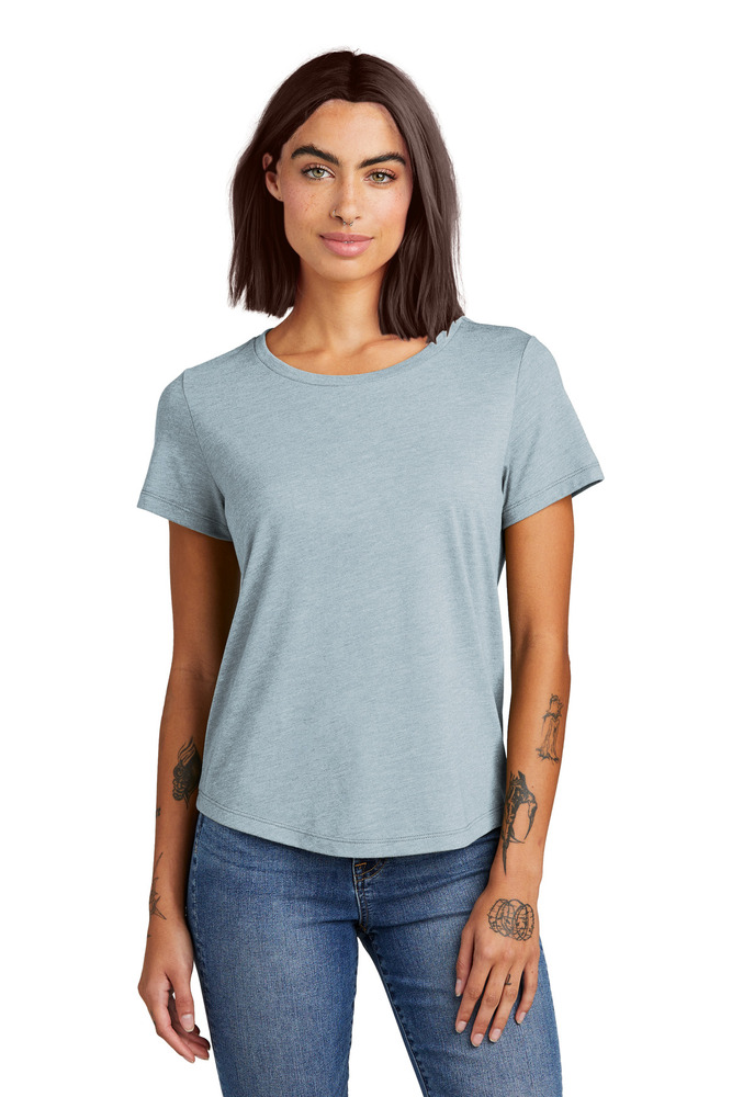 allmade al2015 women's relaxed tri-blend scoop neck tee Front Fullsize