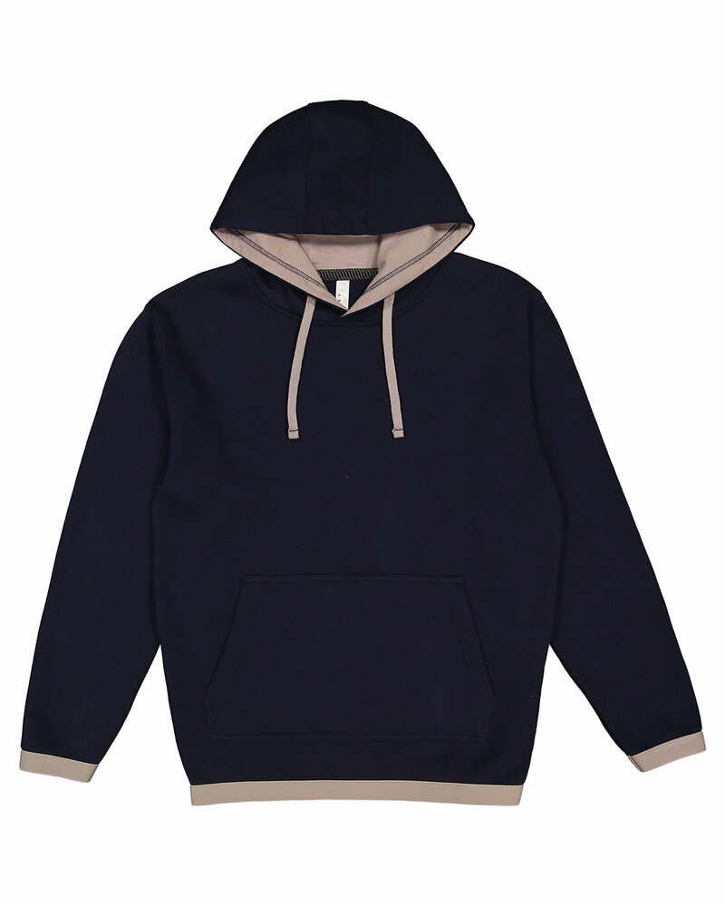 lat 6996 adult statement fleece pullover hoodie Front Fullsize