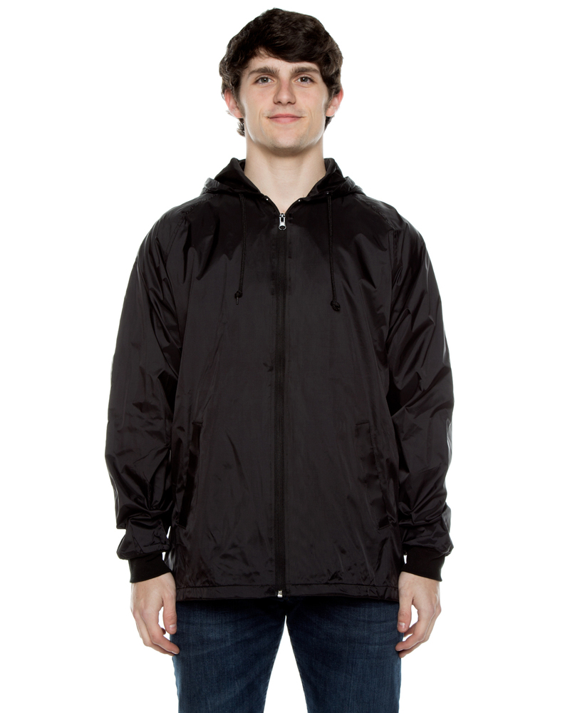 beimar wb103rb unisex nylon full zip hooded jacket Front Fullsize