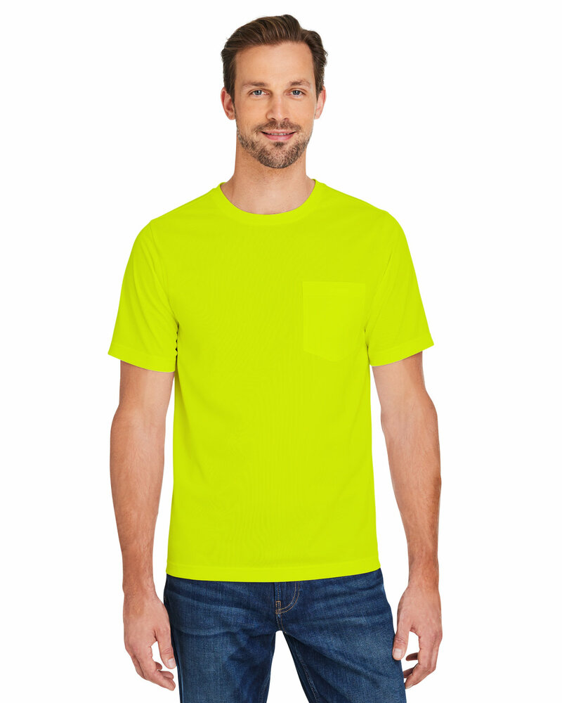 Harriton M118 Charge Snag And Soil Protect Unisex T-Shirt Front Fullsize"