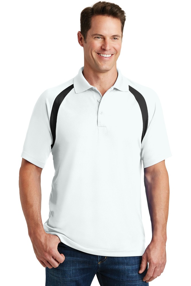 Sport-Tek T476 Dry Zone ® Colorblock Raglan Polo Front Fullsize"
