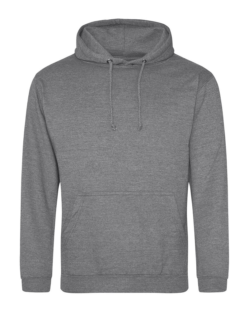 just hoods by awdis jha001 men's midweight college hooded sweatshirt Front Fullsize