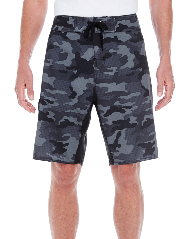 burnside b9371 men's dobby stretch board short Front Fullsize