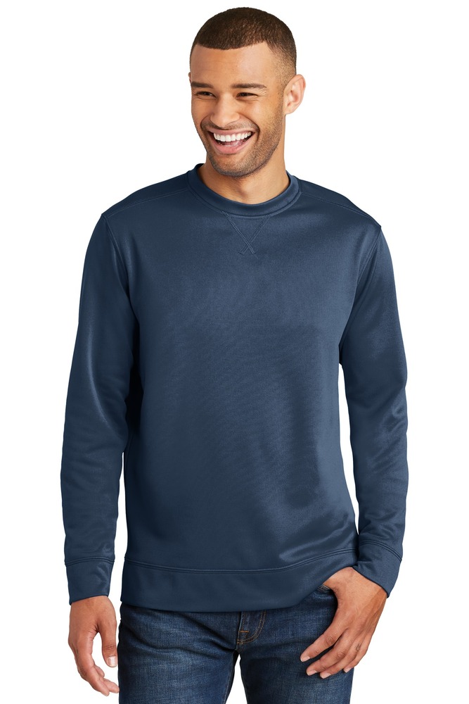 Port & Company PC590 Performance Fleece Crewneck Sweatshirt Front Fullsize"