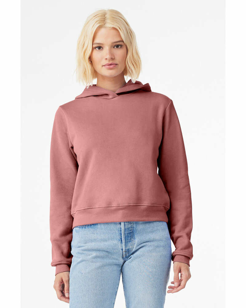 bella + canvas 7519 ladies' classic pullover hooded sweatshirt Front Fullsize